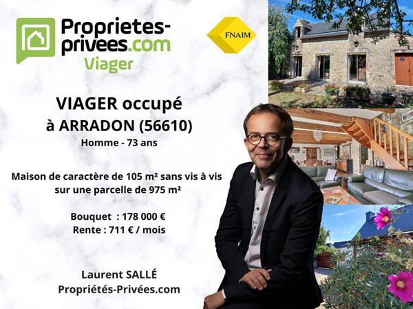 VIAGER occupé - Maison de caractère des années 30, au calme et proche des commerces