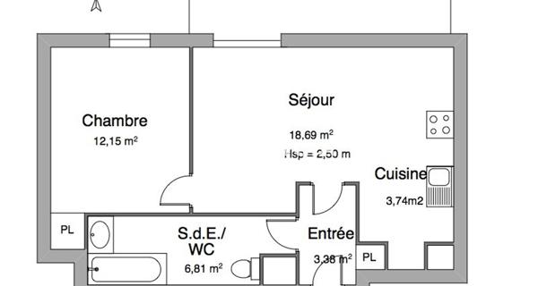 Location Appartement 2 pièces 44.77 m² - Clermont-ferrand 63000