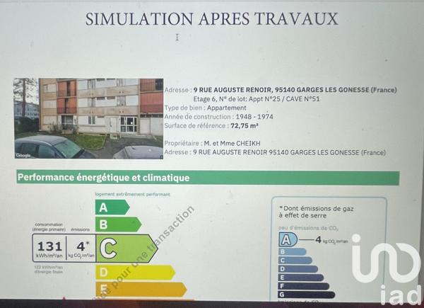 Appartement à vendre 3 pièces 73 m² Garges-lès-Gonesse