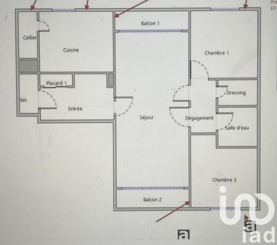 Appartement à vendre 3 pièces 73 m² Garges-lès-Gonesse