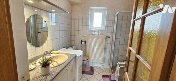 Maison de ville avec garage et terrain