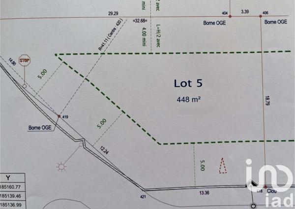 Terrain à vendre 448 m² Opoul-Périllos