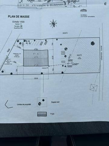 FESSENHEIM 68740, au coeur du futur Technopôle, local d'activités 1200 m2 en ZA, sur un parc de 5000 m2
