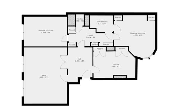 Appartement à vendre    3 pièces • 113 m2 Lyon 3