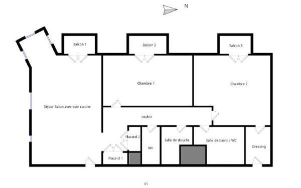 Appartement à vendre    3 pièces • 82,98 m2 Cabourg