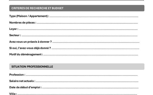 Appartement à louer