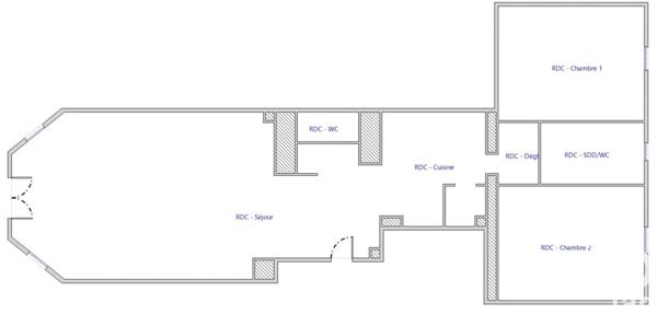 Appartement 3 pièces de 75 m² à Saint-Pair-sur-Mer (50380)