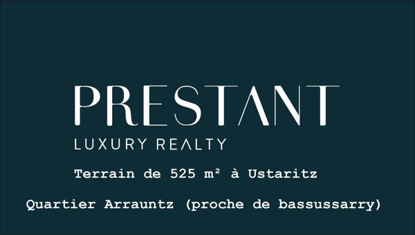 quartier d’Arrauntz (proche de Bassussarry) – A vendre Terrain constructible, USTARITZ