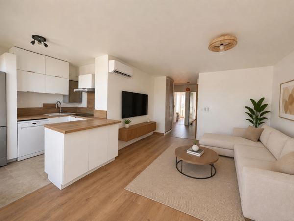 Marseille 9ème, Michelet-Sainte Marguerite, T3 de 55m2 avec deux terrasses et cave.