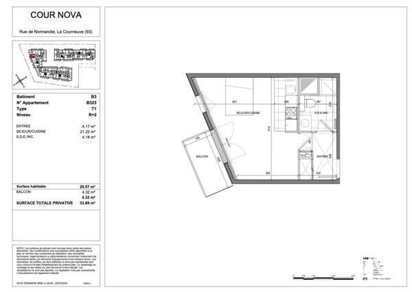 Appartement à vendre 1 pièce 30 m² La Courneuve