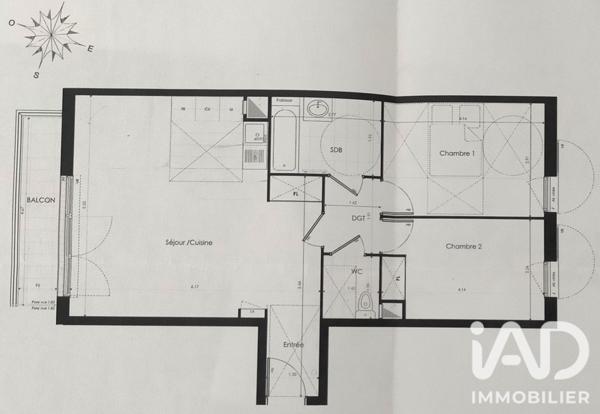 Appartement à vendre 3 pièces 65,89 m² Athis-Mons