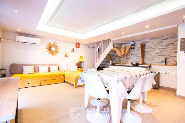 Maison de résidence avec terrasse, proche des plages