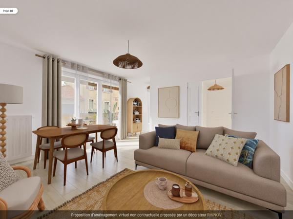 LYON 3 Montchat – T2 avec loggia – 46 m²