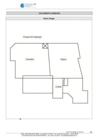 Appartement 2 pièces                                        - 44000 Nantes Réf : 12100
