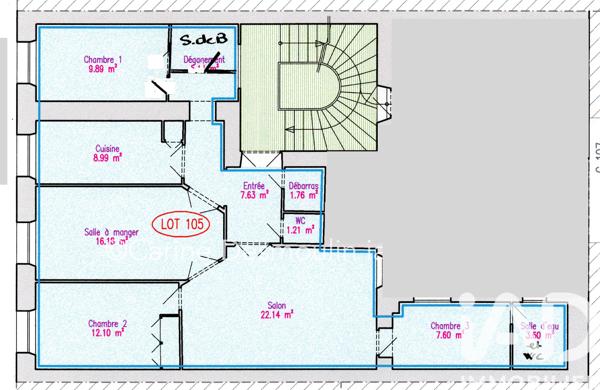Appartement à vendre 5 pièces 96 m² Toulon