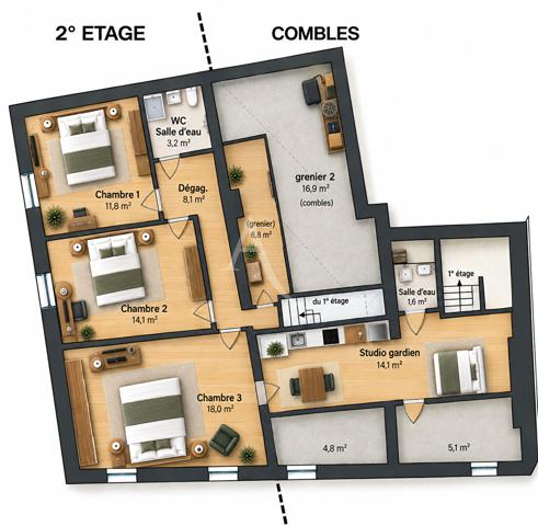 ENSEMBLE IMMOBILIER À VOCATION HÔTELIÈRE - 9 CHAMBRES - CENTRE-VILLE D'ANNET-SUR-MARNE