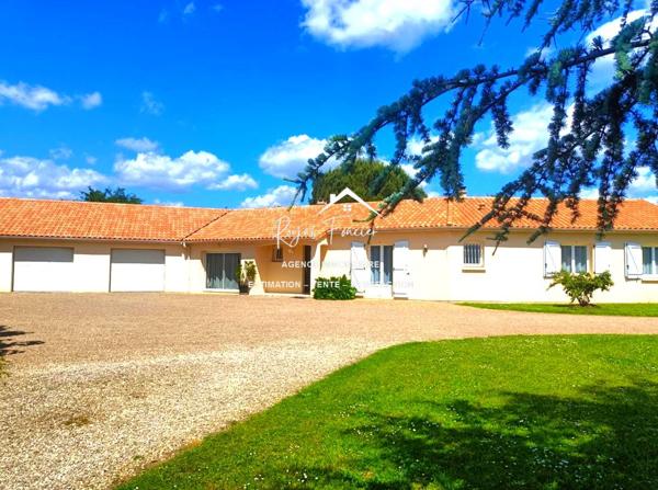 Maison plain-pied avec piscine