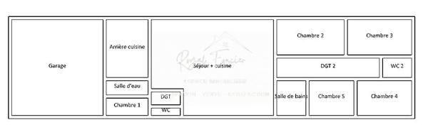 Maison plain-pied avec piscine