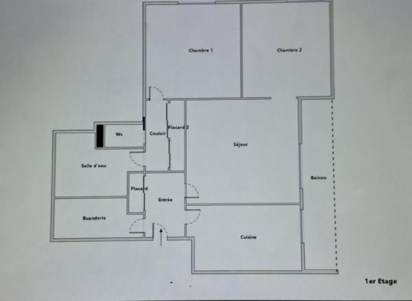 Appartement Fagnières 3 pièce(s) /62m2