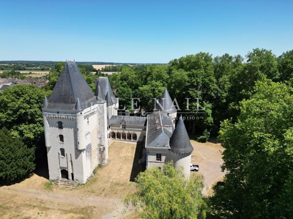 Monumental ensemble castral en Berry, proche d'un sanctuaire renommé