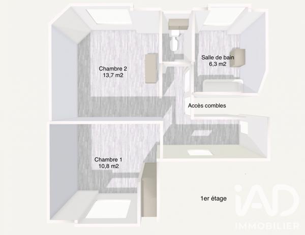 Maison à vendre 3 pièces 72,25 m² Prix-lès-Mézières