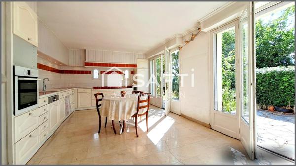 Proche centre : maison 4 chambres, jardin, sous-sol
