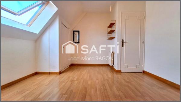 Proche centre : maison 4 chambres, jardin, sous-sol