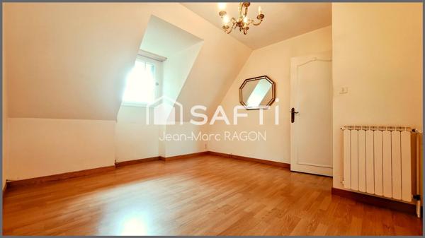 Proche centre : maison 4 chambres, jardin, sous-sol