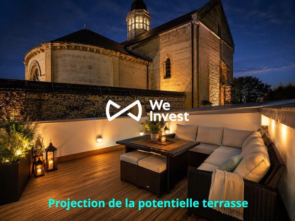 Appartement de charme avec potentiel terrasse vue cathédrale à Lescar