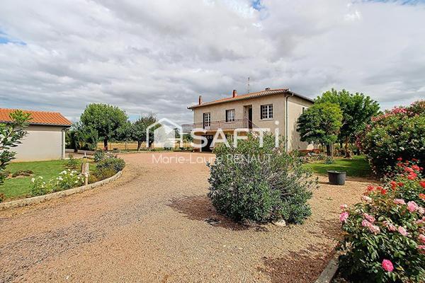 Maison sur sous-sol et grand garage - 3 chambres - Habitable à moderniser