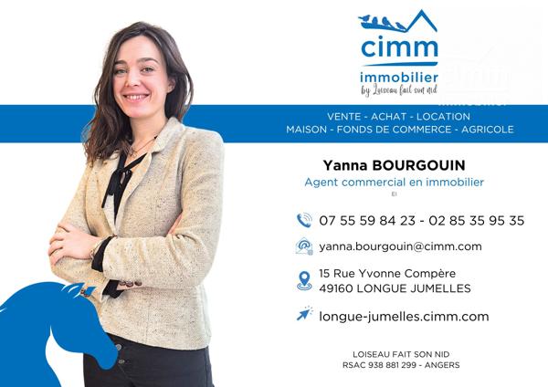 NOUVEAUTÉ chez CIMM Immobilier Longué-Jumelles