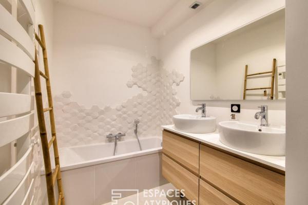 Loft en duplex avec patio et terrasse