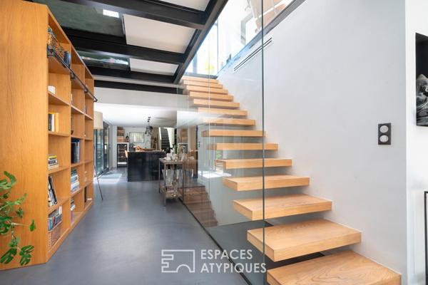Loft en duplex avec patio et terrasse
