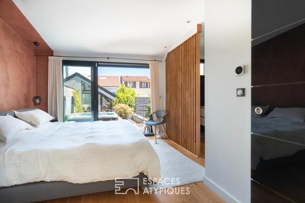 Loft en duplex avec patio et terrasse