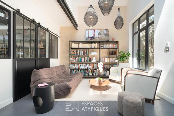 Loft en duplex avec patio et terrasse