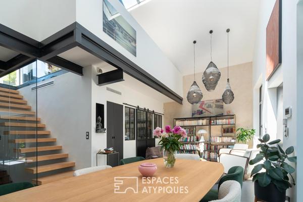 Loft en duplex avec patio et terrasse