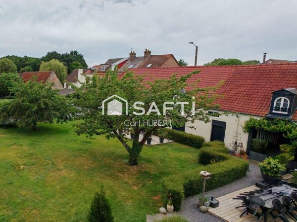 Propriété d’exception – 305 m² habitables – 2 logements – 11 garages – Terrain constructible – Abbeville