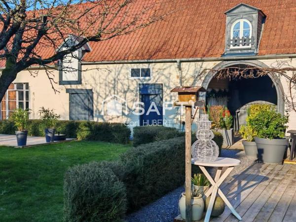 Propriété d’exception – 305 m² habitables – 2 logements – 11 garages – Terrain constructible – Abbeville