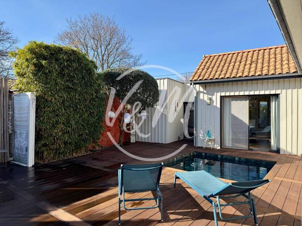 EXCLUSIVITE! VILLA A VENDRE ARES! Maison ossature bois 4 chambres à Arès proche plage du Bassin et centre-ville avec piscine et prestations haut de gamme ARES Cercle de voile