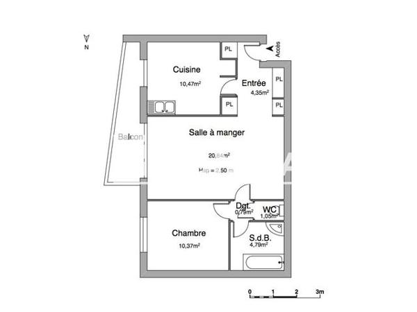 Location Appartement 2 pièces 53.3 m² - RESIDENCE LES ARCHERS Rethel 08300