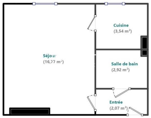 Studio 25m² - Beaugrenelle - Paris 15