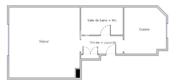 Studio à Pantin 35 m²
