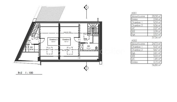 À vendre cœur de ville de Pau, Proche des halles, projet avec permis de construire validé pour la création de 2 logements T3 en duplex au sein d’un bâtiment existant à rénover.

Le projet prévoit la réalisation de deux appartements lumineux d’environ 57 m² chacun, comprenant :

• Une belle pièce de vie avec séjour / cuisine ouverte
• 2 chambres
• Salle d’eau
• WC séparés
• Balcons extérieurs
• Caves privatives
• Stationnements

Le bâtiment est situé en fond d’impasse dans un environnement résidentiel calme, tout en bénéficiant d’un emplacement recherché en centre-ville de Pau, proche des commerces, transports et commodités.

Permis de construire validé pour :
✔ Création de 2 logements duplex
✔ Rénovation du bâtiment existant
✔ Création d’espaces parking et caves
✔ Toiture et façades rénovées

Surfaces :

* Lot A001 : 57,56 m²
* Lot A002 : 56,80 m²

Idéal pour :
• Investisseur locatif
• Marchand de biens
• Projet de résidence principale + investissement
• Déficit foncier / valorisation patrimoniale

Dossier complet et plans disponibles sur demande.

À découvrir rapidement !