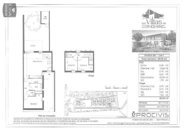 Maison à louer 4 pièces 86.3m² Cornebarrieu (31700)