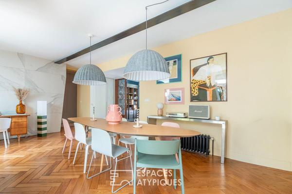 Meulière avec extension contemporaine et jardin