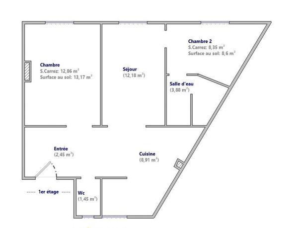 Appartement trois pièces pop au Père lachaise