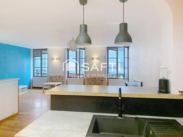 Grand appartement lumineux au centre ville tout en étant au clame