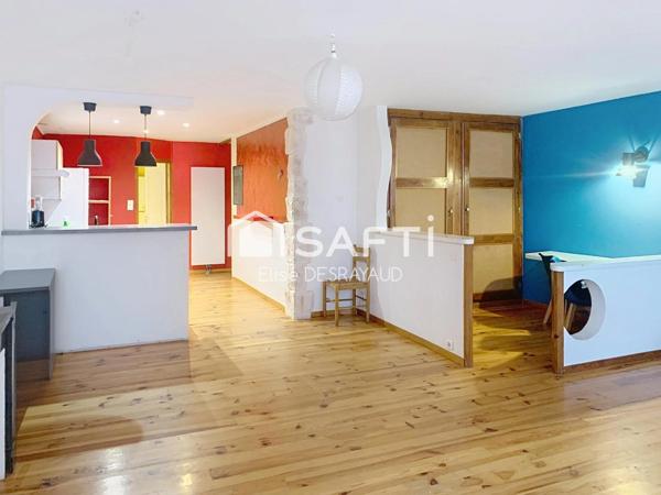 Grand appartement lumineux au centre ville tout en étant au clame