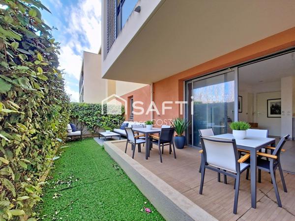 Appartement T1 dans résidence récente avec terrasse et jardinet