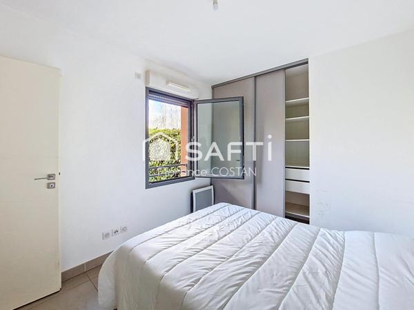 Appartement T1 dans résidence récente avec terrasse et jardinet